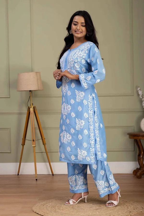 Sky_Blue_Muslin_Kurti_Set