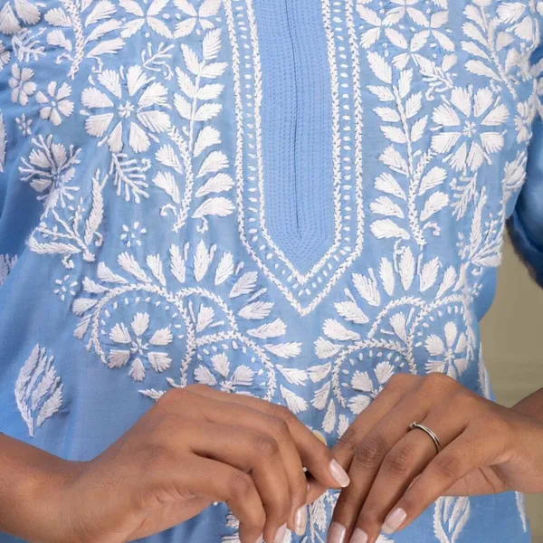 Sky_Blue_Muslin_Kurti_Set