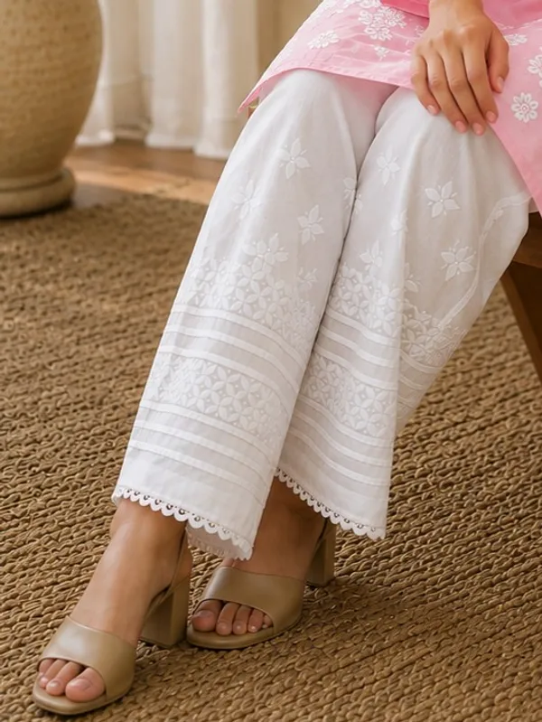 White_Hand_Embroidered_Lucknowi_Chikankari_Palazzo