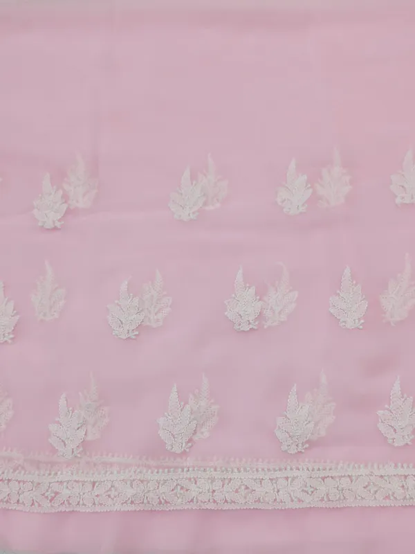 Baby_Pink_Hand_Crafted_Soft_Chiffon_Unstitched_Chikan_Suit_Set_Panel_Pattern