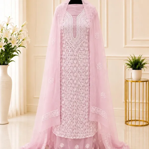 Blush_Pink_Chiffon_Front_Jaal_Suit_Piece_With_Dupatta