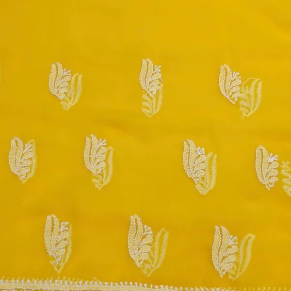 Golden_Yellow_Hand_Embroidered_Soft_Chiffon_Unstitched_Leaf_Chikankari_Suit_Set_With_Dupatta