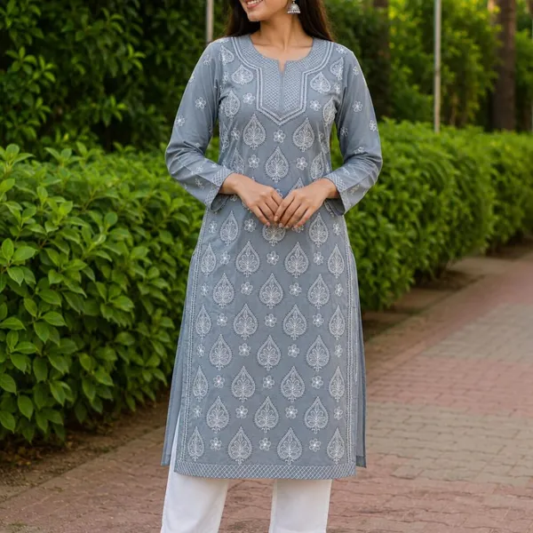 Smoke_Grey_Voile_Cotton_Kurti