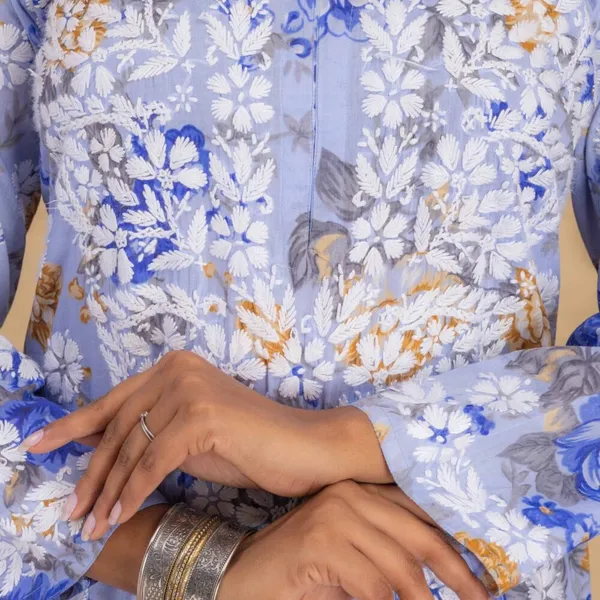 Light_Purple_Blue_Floral_Mul_Cotton_Kurti_Set