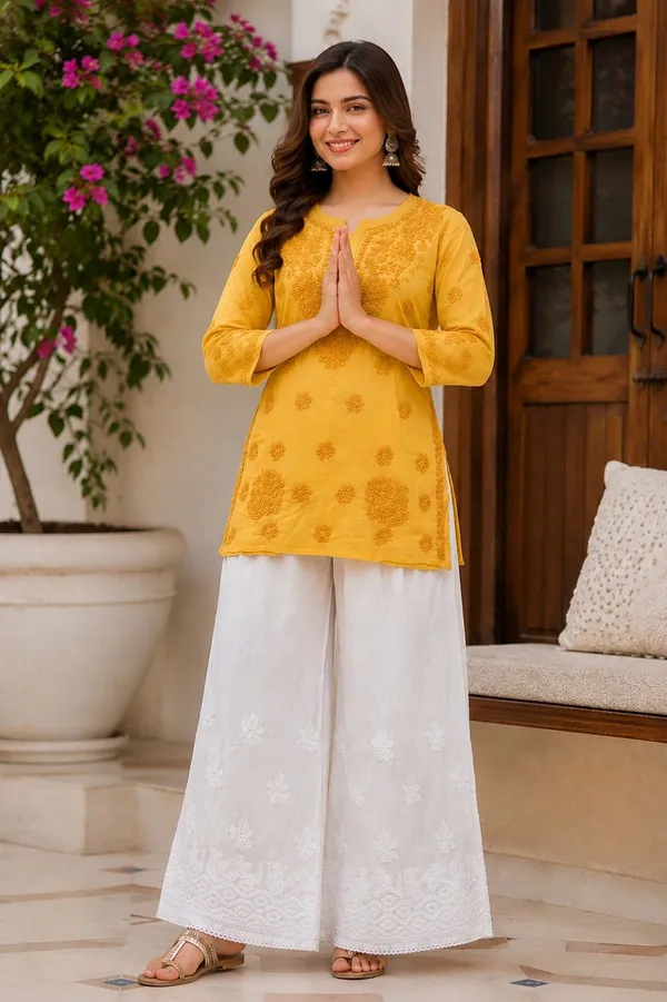 White_Hand_Embroidered_Lucknowi_Chikankari_Sharara