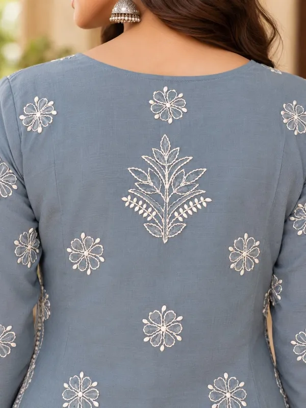 Slate_Grey_Voile_Cotton_Kurti