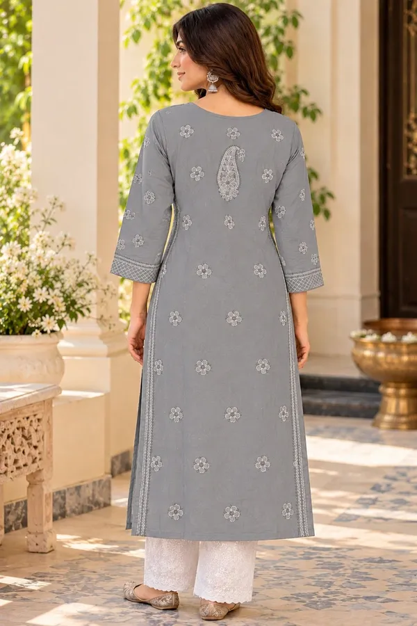 Smoke_Grey_Voile_Cotton_Kurti