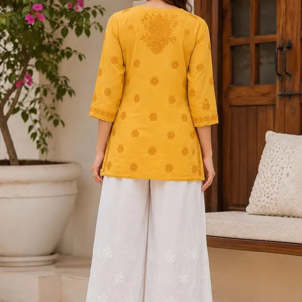 White_Hand_Embroidered_Lucknowi_Chikankari_Sharara