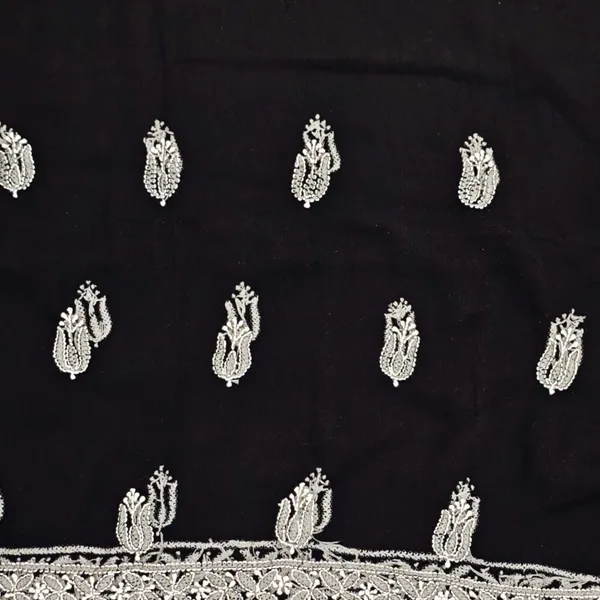 Black_Hand_Embroidered_Soft_Chiffon_Garth_Chikankari_Suit_Set_With_Dupatta