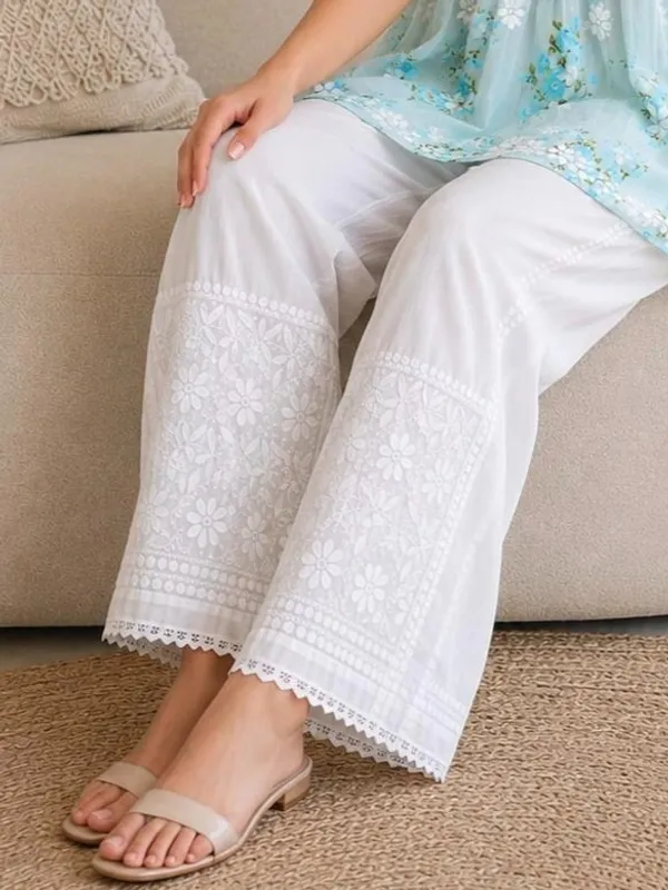White_Hand_Embroidered_Lucknowi_Chikankari_Palazzo