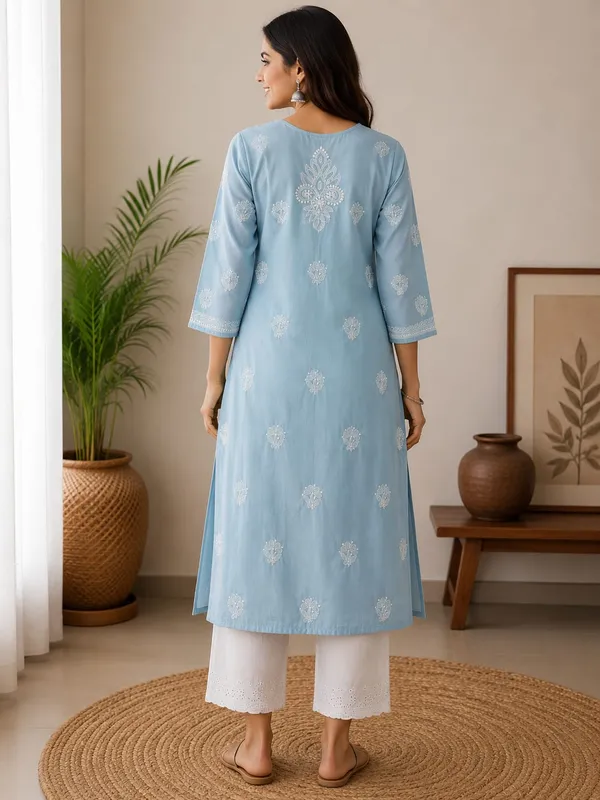 Sky_Blue_Kurti_Cotton_Full_Jaal_Work