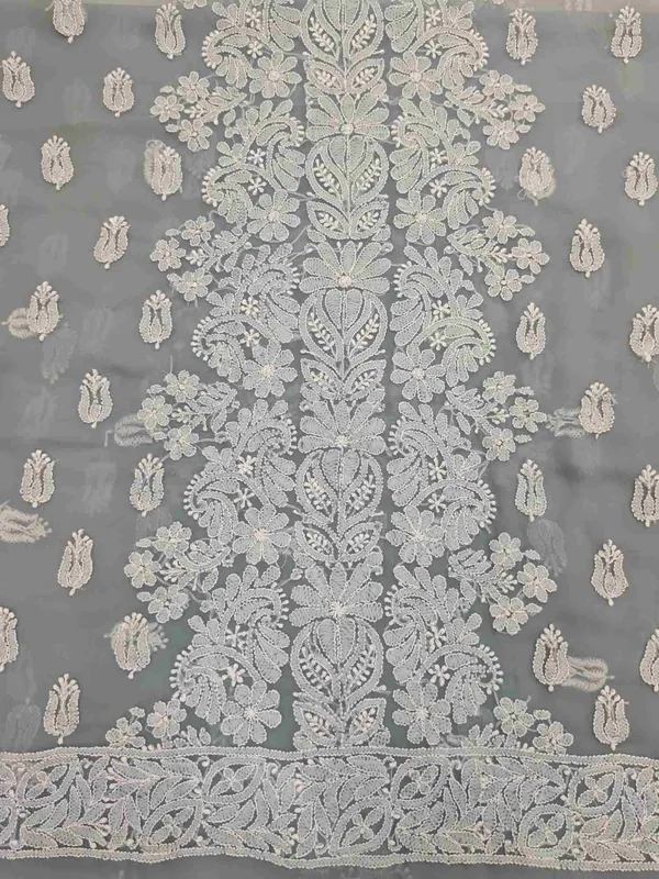 Grey_Hand_Embroidered_Soft_Chiffon_Unstitched_Garth_Chikankari_Suit_Set_With_Dupatta