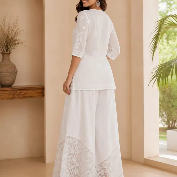 White_Hand_Embroidered_Pure_Cotton_Kalidar_Net_Work_Palazzo
