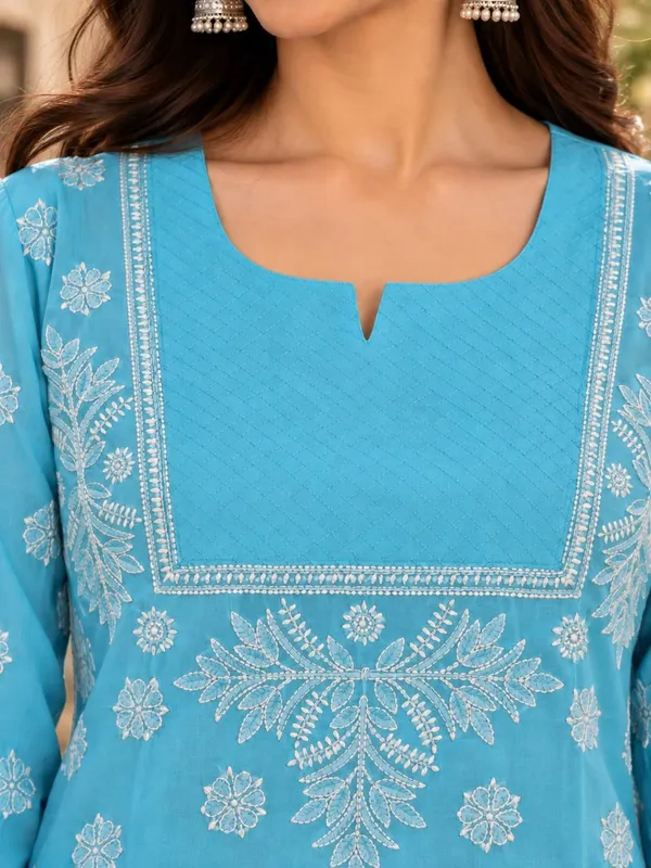Sky_Blue_Voile_Cotton_Kurti