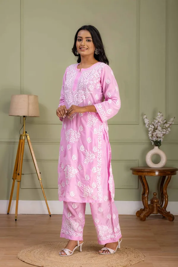 Pink_Muslin_Kurti_Set