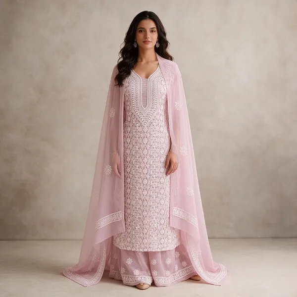 Blush_Pink_Chiffon_Front_Jaal_Suit_Piece_With_Dupatta