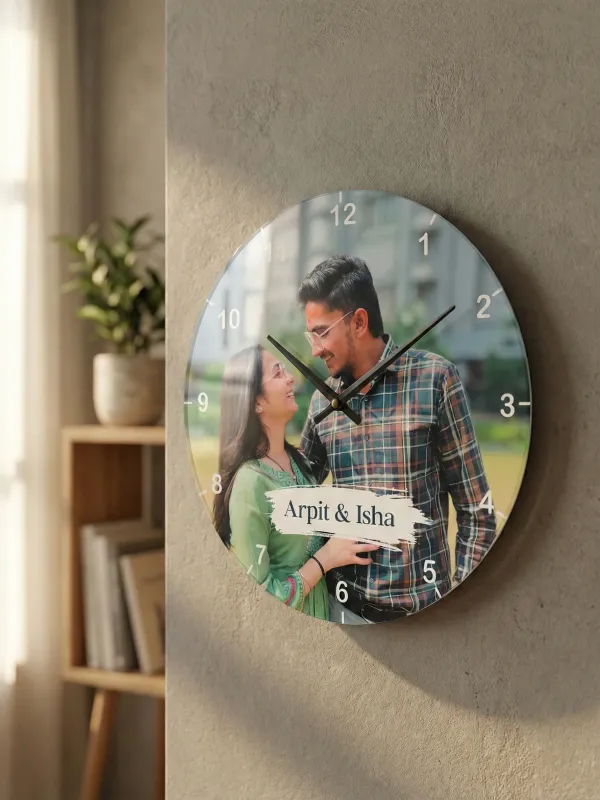 Personalized_Photo_Wall_Clock_With_Name_10_10_Inch_Custom_Round_Couple_Gift_Home_Decor