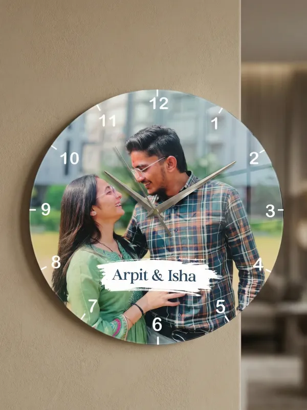Personalized_Photo_Wall_Clock_With_Name_10_10_Inch_Custom_Round_Couple_Gift_Home_Decor