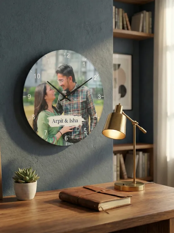 Personalized_Photo_Wall_Clock_With_Name_10_10_Inch_Custom_Round_Couple_Gift_Home_Decor