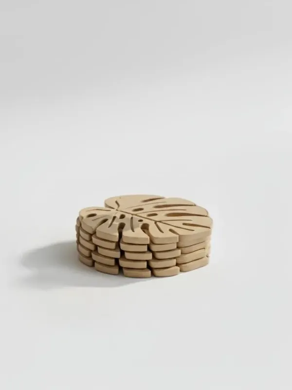 Tropical_Monstera_Wooden_Coaster_Set_4_Pc_Modern_Aesthetic_Decor_For_Coffee_Table