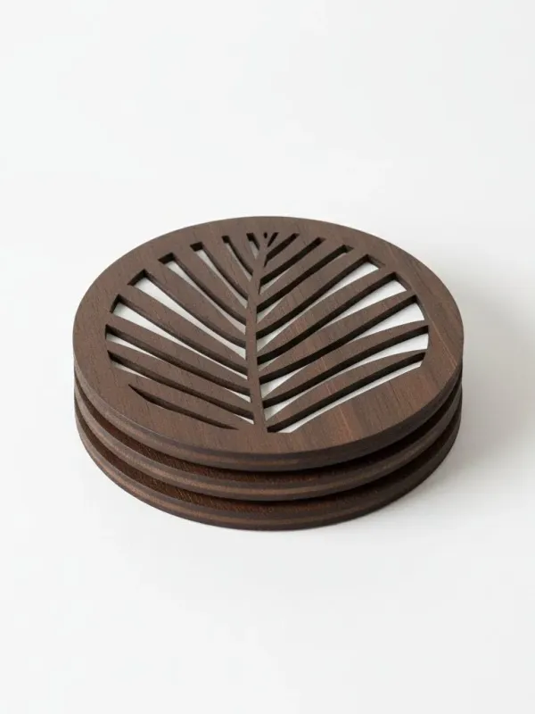 Premium_4_Inch_Mdf_Wooden_Coaster_Set_Dark_Wood_Finish_With_Leaf_Cutout_Design_Heat_Resistant_Drink_Coasters_For_Home_Office_Set_Of_4