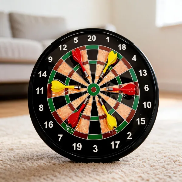 Playcraft_Multicolor_Plastic_Kids_Dart_Board_Game_With_Darts
