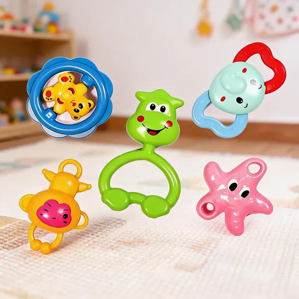 Playcraft_Multicolor_Plastic_Baby_Rattle_Toy_Set_Pack_Of_5