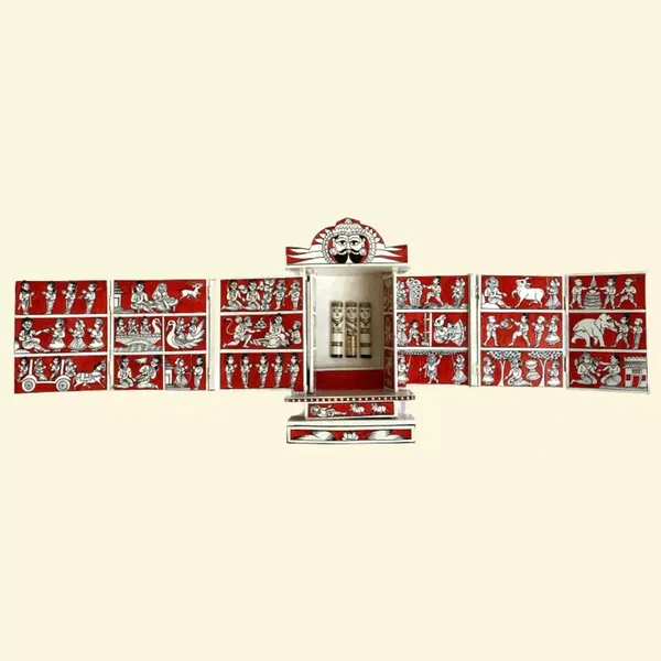 Rajasthani_Kaavad_Art_Large_Red_Color