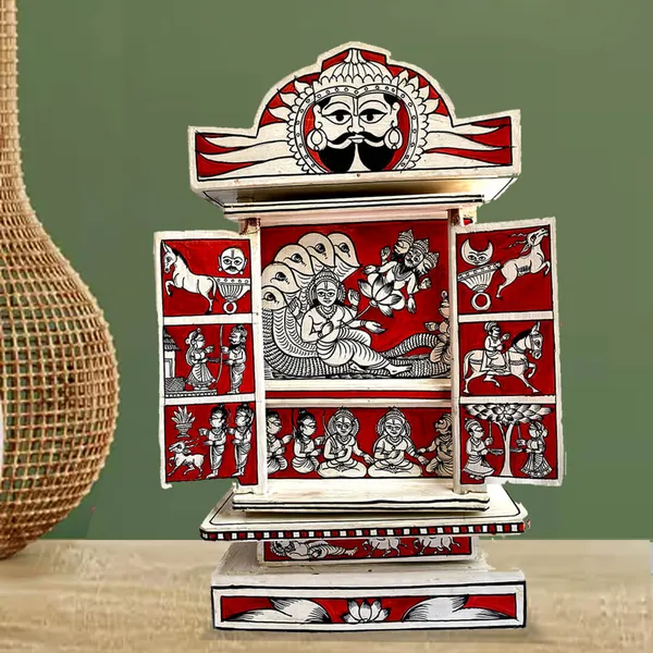 Rajasthani_Kaavad_Art_Large_Red_Color