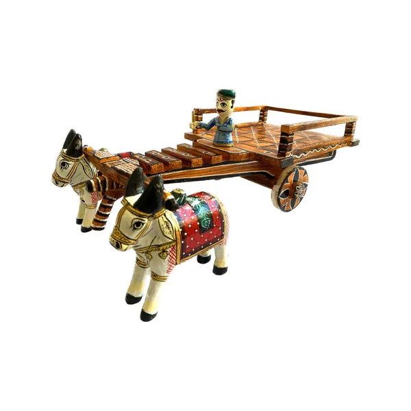 Handpainted_Wooden_Bullock_Cart_From_Bassi_Chittorgarh