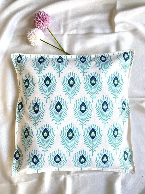 Hand_Blockprinted_Cushion_Cover_Blue_Peacock_Feather_Design_Set_Of_5_Cushion_Covers