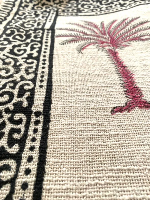 Hand_Blockprinted_Cotton_Sofa_Throws_Palm_Tree_Design