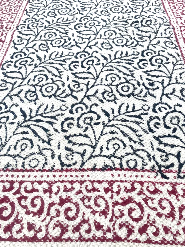 Hand_Blockprinted_Cotton_Rug_Red_And_Black_Double_Sided_Small