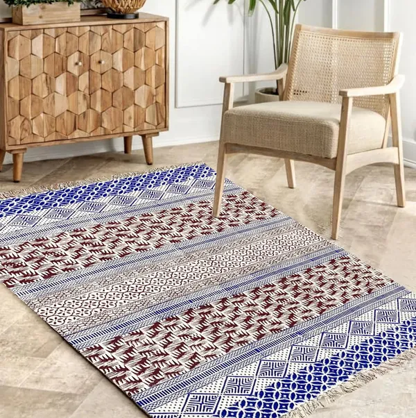 Hand_Blockprinted_Cotton_Rug_Multicolor