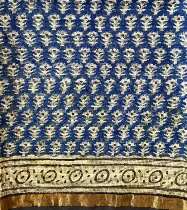 Hand_Block_Printed_Kota_Doriya_Saree_Indigo