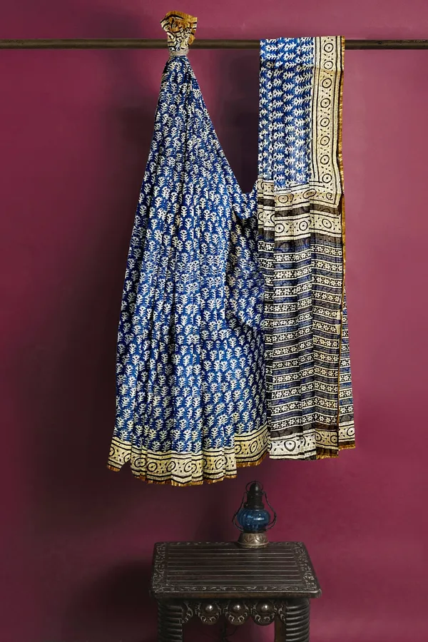 Hand_Block_Printed_Kota_Doriya_Saree_Indigo