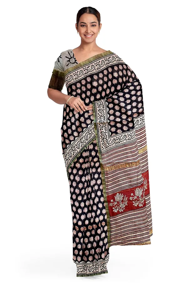 Hand_Blockprinted_Maheshwari_Saree