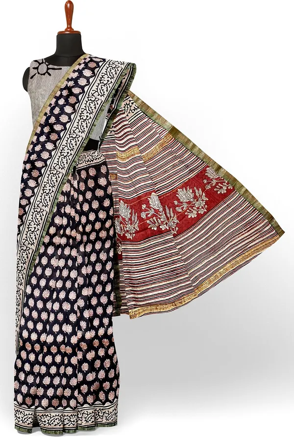 Hand_Blockprinted_Maheshwari_Saree