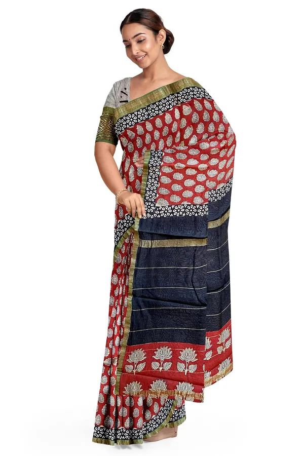 Hand_Blockprinted_Maheshwari_Saree