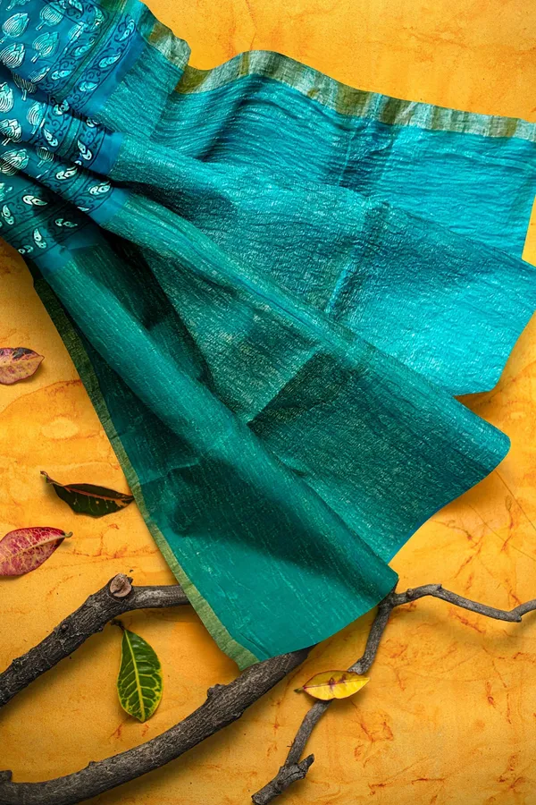 Hand_Blockprinted_Chanderi_Silk_Saree_With_Zari_Pallu