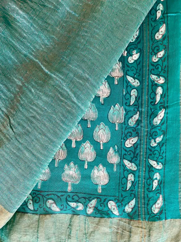 Hand_Blockprinted_Chanderi_Silk_Saree_With_Zari_Pallu