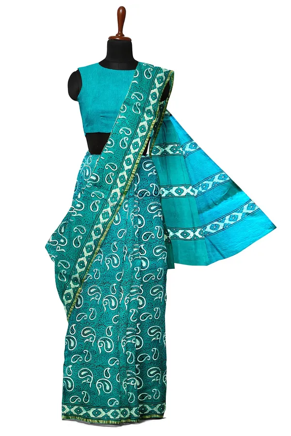 Hand_Blockprinted_Chanderi_Silk_Saree