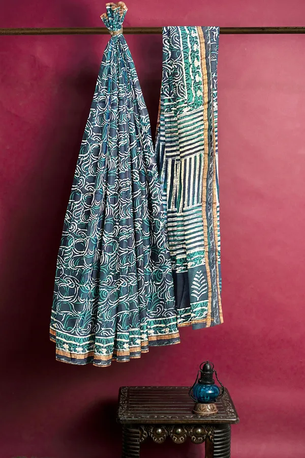 Hand_Blockprinted_Modal_Chanderi_Silk_Saree