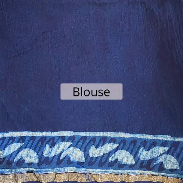 Hand_Blockprinted_Modal_Chanderi_Silk_Saree_Indigo_Blue