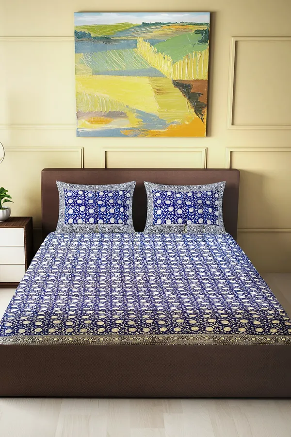 Hand_Blockprinted_Cotton_Double_Bedsheet_With_Pillow_Covers