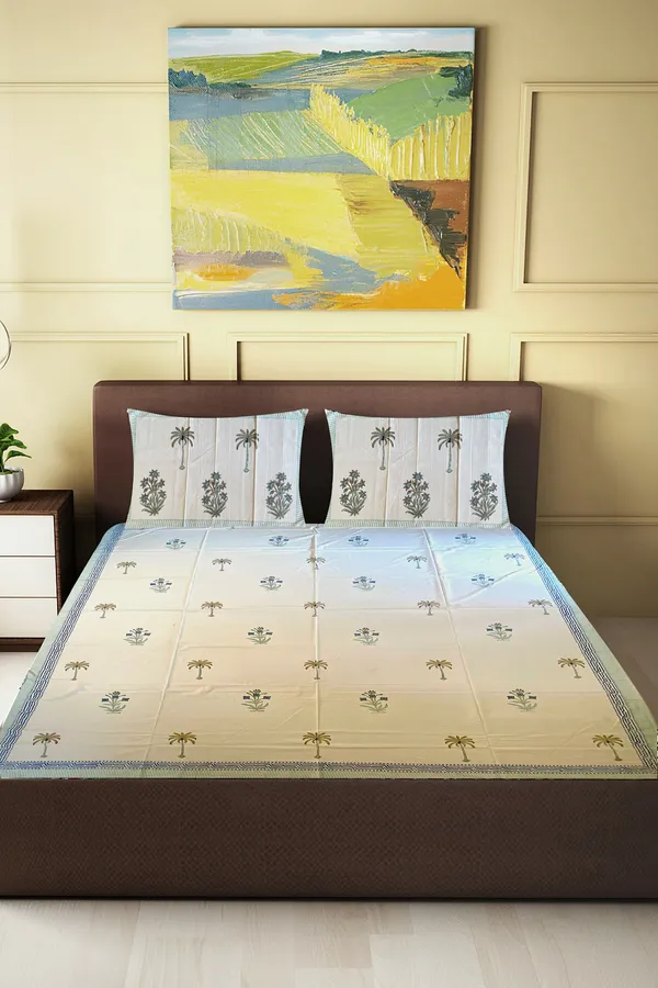 Hand_Blockprinted_Cotton_Double_Bedsheet_With_Pillow_Covers