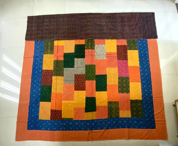 Hand_Made_Kantha_Patchwork_Blockprinted_Cotton_Bedcover