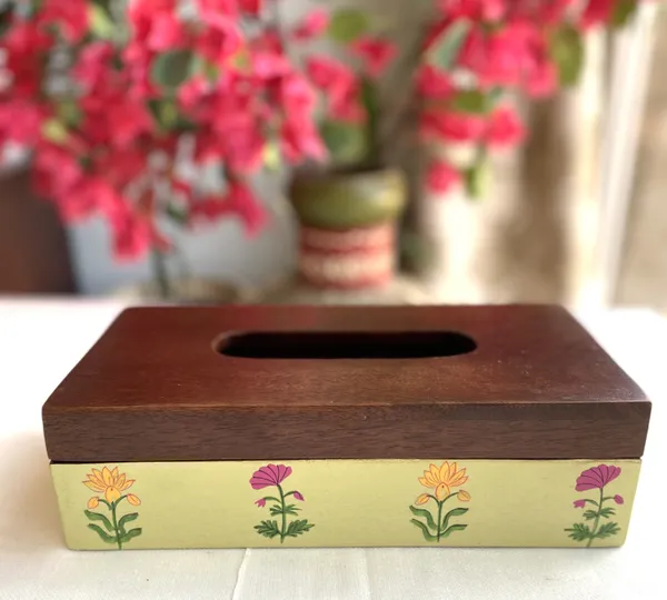 Handpainted_Antique_Look_Wooden_Tissue_Box_Pale_Green