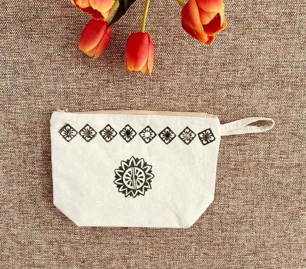 Handpainted_Cotton_Travel_Makeup_Pouch_With_Mirrorwork_On_Both_Sides