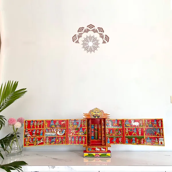 Rajasthani_Kaavad_Art_Large_Orange_Multicolor